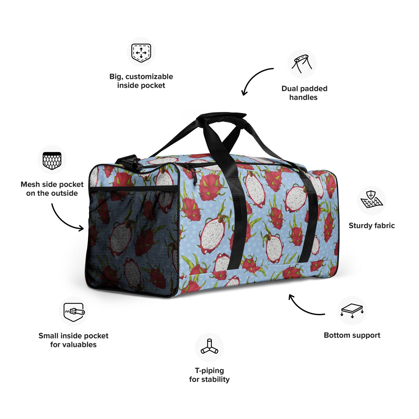 Dragonfruit Duffle bag