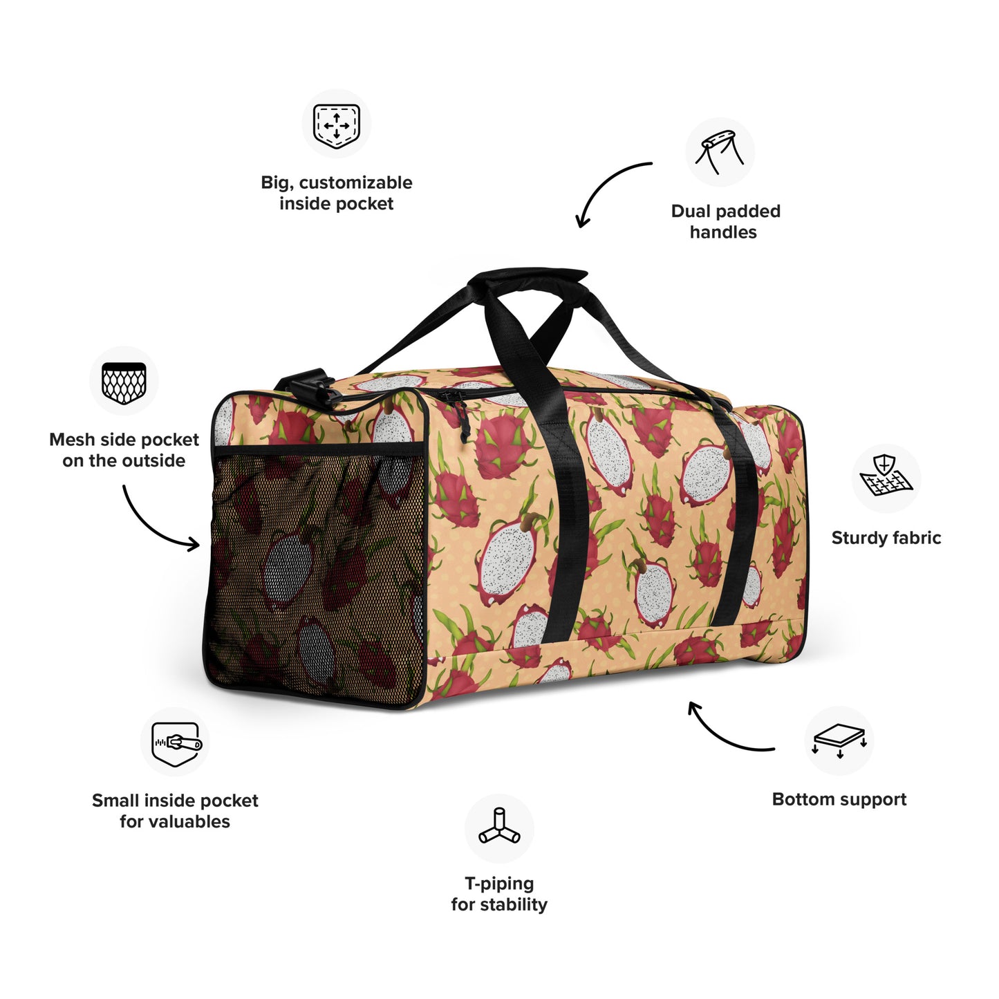 Dragonfruit Duffle bag