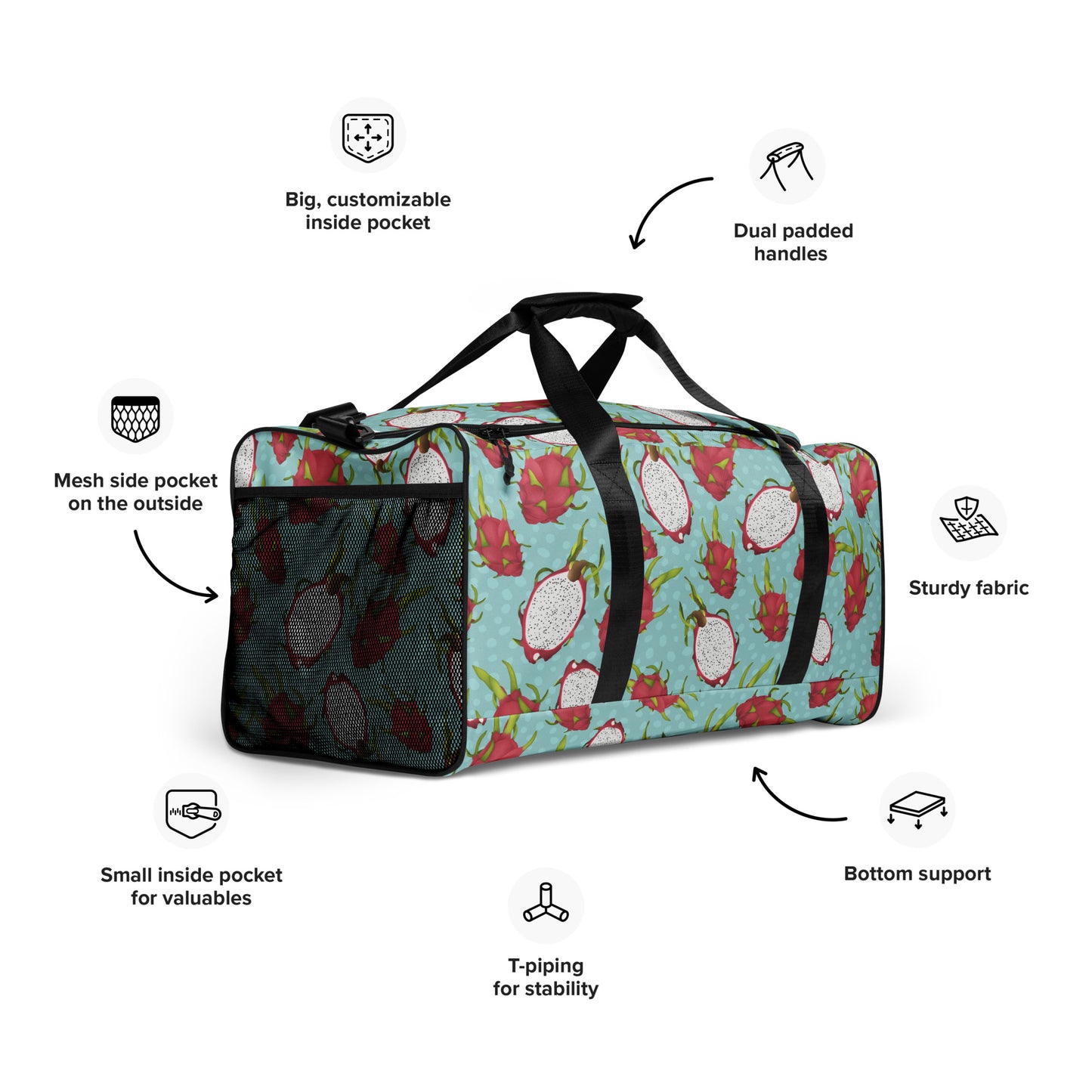 Dragonfruit Duffle bag